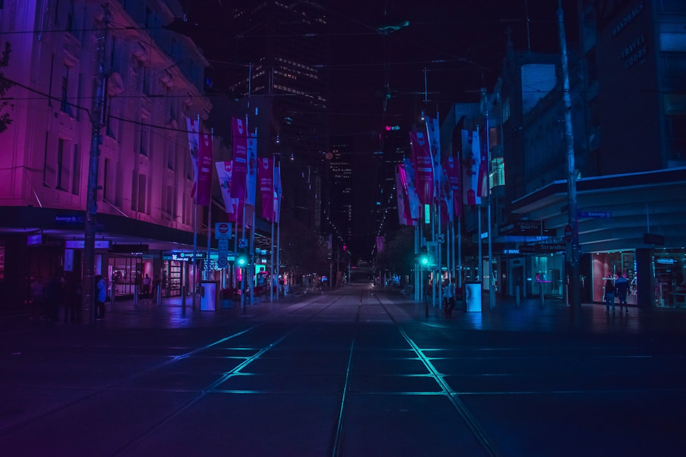 AI generated neon city artwork